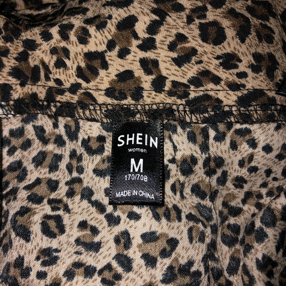 Leopard Print High-Low Skirt - Picture 3 of 6